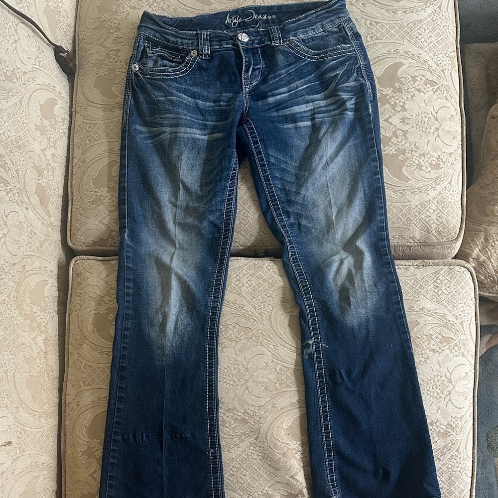 Ariya Dark Blue Boot Cut Jeans